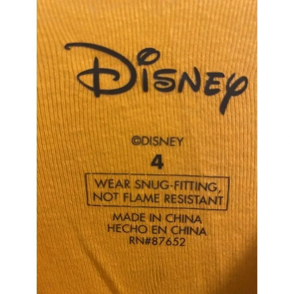 Disney Glow in the Dark Pajamas Unisex Size 4 Trick Or Treat - HALLOWEEN - New - Picture 7 of 7